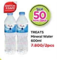 Promo Harga TREATS BY WATSONS Mineral Water per 2 botol 600 ml - Watsons
