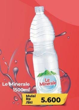 Promo Harga Le Minerale Air Mineral 1500 ml - Carrefour