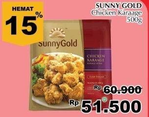 Promo Harga SUNNY GOLD Chicken Karaage 500 gr - Giant