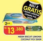 Promo Harga NISSIN Cookies Lemonia per 2 bungkus 130 gr - Superindo