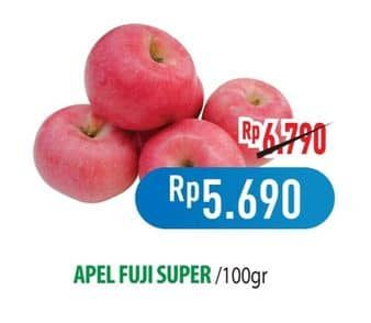 Promo Harga Apel Fuji Super per 100 gr - Hypermart