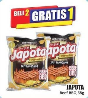 Promo Harga Japota Potato Chips Beef BBQ 68 gr - Hari Hari