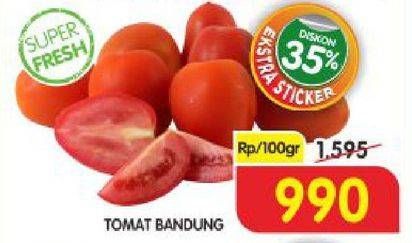 Promo Harga Tomat Bandung per 100 gr - Superindo