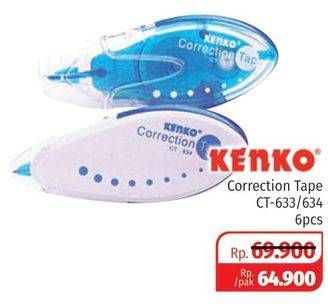 Promo Harga KENKO Correction Tape CT-634, CT-633 6 pcs - Lotte Grosir