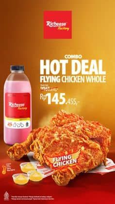 Promo Harga Combo Hot Deal Flying Chicken Whole  - Richeese Factory