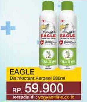 Promo Harga CAP LANG Eagle Eucalyptus Disinfectant Spray Tea Tree 280 ml - Yogya