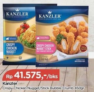 Promo Harga Kanzler Chicken Nugget Crispy, Stick Crispy 450 gr - TIP TOP