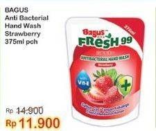 Promo Harga BAGUS Fresh 99 Antibacterial Hand Wash Strawberry 375 ml - Indomaret