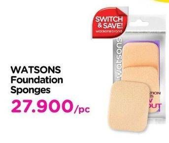 Promo Harga WATSONS Foundation Sponge 2 pcs - Watsons