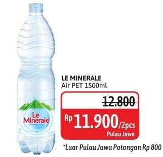 Promo Harga Le Minerale Air Mineral 1500 ml - Alfamidi