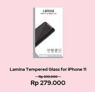 Promo Harga LAMINA Premium Tempered Glass IPhone 11  - Erafone