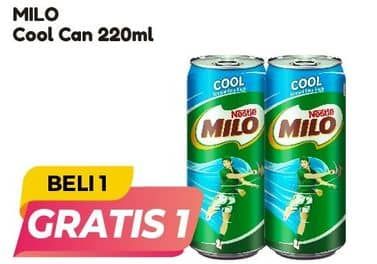 Promo Harga Milo Susu UHT Cool 220 ml - Alfamart