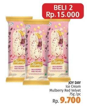 Promo Harga JOYDAY Ice Cream Stick Mulberry Red Velvet per 2 pcs 75 gr - LotteMart