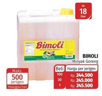 Promo Harga BIMOLI Minyak Goreng 18 ltr - Lotte Grosir