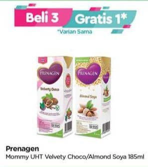 Promo Harga Prenagen Mommy UHT Almond Barley Soya, Velvety Choco 200 ml - TIP TOP