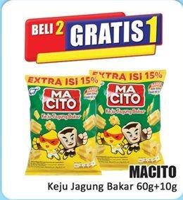 Promo Harga Macito Keju Jagung Bakar Snack 70 gr - Hari Hari