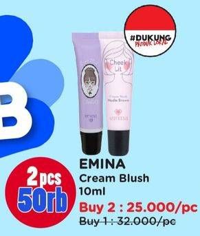 Promo Harga Emina Cheeklit Cream Blush 10 ml - Watsons