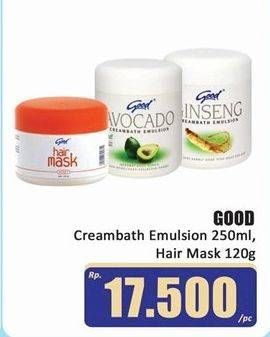 Promo Harga GOOD Creambath Emulsion 250ml, Hair Mask 120g  - Hari Hari
