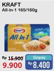 Promo Harga KRAFT All in 1 Cheddar 165 gr - Alfamart