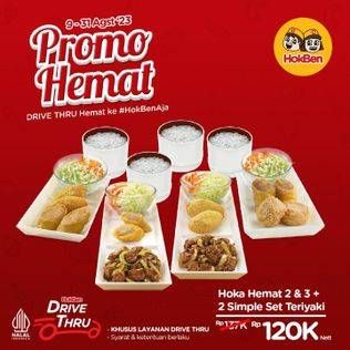 Promo Harga Hokben Simple Set Chicken Teriyaki + Hoka Hemat  - HokBen