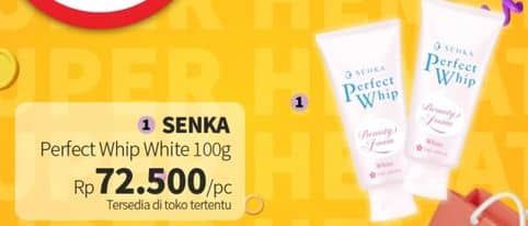 Promo Harga Senka Perfect Whip Facial Foam Vibrant White 100 gr - Guardian