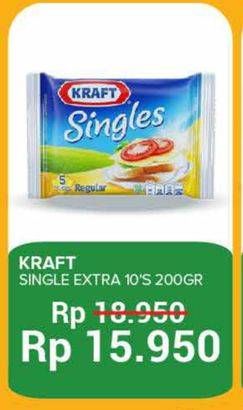 Promo Harga Kraft Singles Cheese 167 gr - Yogya