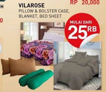 Promo Harga Vilarose Pillow & Bolster/Bedsheet/Selimut  - Carrefour