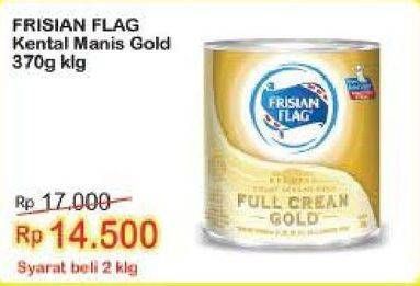 Promo Harga FRISIAN FLAG Susu Kental Manis Gold 370 gr - Indomaret