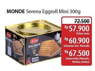 Promo Harga Monde Serena Egg Roll 300 gr - Alfamidi