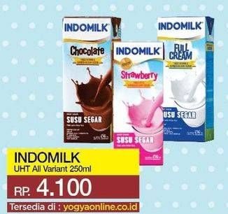 Promo Harga INDOMILK Susu UHT All Variants 250 ml - Yogya