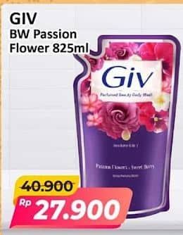 Promo Harga GIV Body Wash Passion Flowers Sweet Berry 825 ml - Alfamart