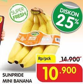 Promo Harga SUNPRIDE Mini Banana  - Superindo