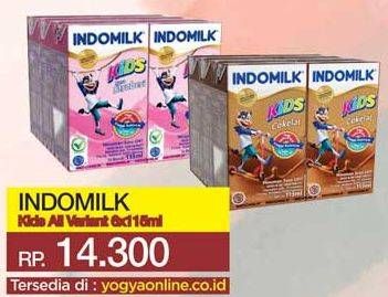 Promo Harga INDOMILK Susu UHT Kids All Variants 115 ml - Yogya