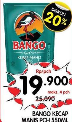 Promo Harga BANGO Kecap Manis 550 ml - Superindo