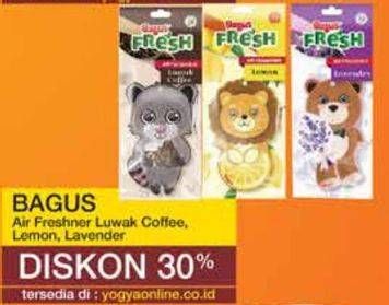 Promo Harga BAGUS Air Freshener Luwak Coffe, Lemon, Lavender  - Yogya
