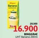 Promo Harga Binggrae Susu UHT Banana 200 ml - Alfamidi