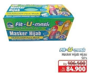 Promo Harga FIT-U-MASK Masker Hijab Headloop 50 pcs - Lotte Grosir