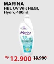 Promo Harga Marina Hand Body Lotion UV White Healthy Glow, UV White Hydro Cool 460 ml - Alfamart