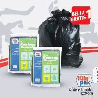 Promo Harga Klinpak Kantong Sampah 80 X 100 Cm  - Lotte Grosir