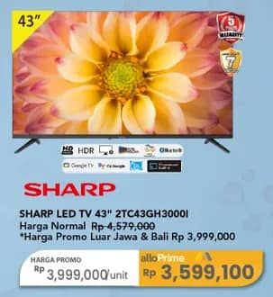 Promo Harga Sharp 2T-C43GH3000i  - Carrefour