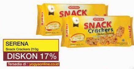 Promo Harga Serena Snack Crackers Rasa Ayam 210 gr - Yogya