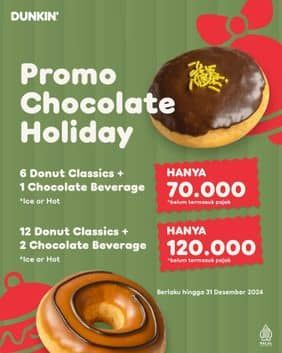 Promo Harga Promo Chocolate Holiday  - Dunkin Donuts