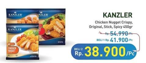 Promo Harga Kanzler Chicken Nugget Crispy, Original, Crispy Spicy, Stick Crispy 450 gr - Hypermart