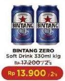 Promo Harga BINTANG Zero per 2 kaleng 330 ml - Indomaret