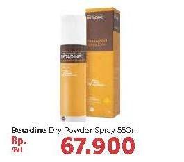 Promo Harga BETADINE Dry Powder Spray 55 gr - Carrefour