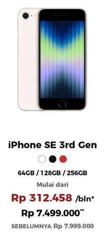 Promo Harga Apple iPhone SE Generasi Ke-3  - Erafone