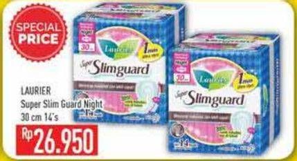 Promo Harga Laurier Super Slimguard Night 30cm 14 pcs - Hypermart