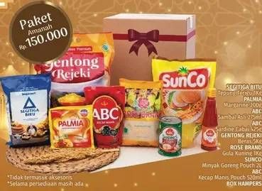 Promo Harga Parcel Hampers PAKET AMANAH SUNCO GENTONG REJEKI ABC  - LotteMart