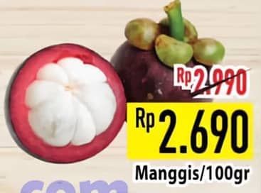 Promo Harga Manggis per 100 gr - Hypermart