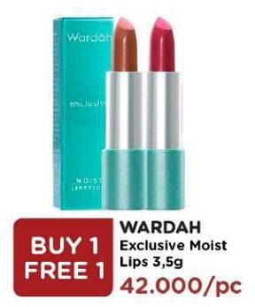 Promo Harga WARDAH Exclusive Lipstick Moist  - Watsons